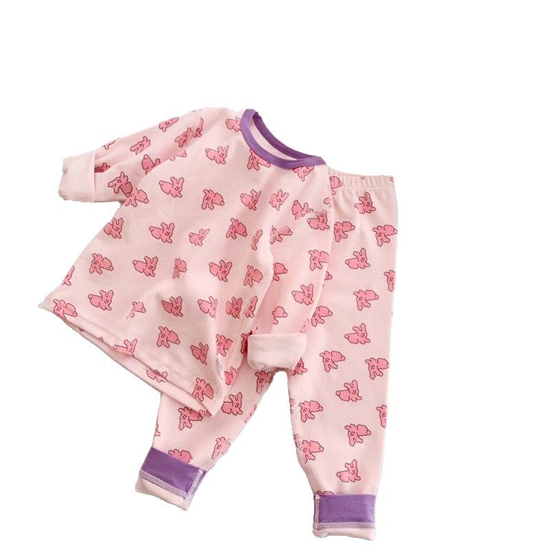 莫浠莫礼盒装秋冬艾草羊毛拉架套装儿童内衣男女宝加厚磨毛家居服,童装/婴儿装/亲子装,家居服套装,淘宝优惠券,粉丝福利购,淘宝优惠卷