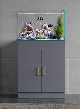 震威轻奢风家用非实木架子柜子玄关鱼缸柜底座底柜隔断承重可定制