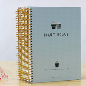 B5超厚线圈本150张大号侧翻螺旋线圈笔记本文具加厚16k小清新本子