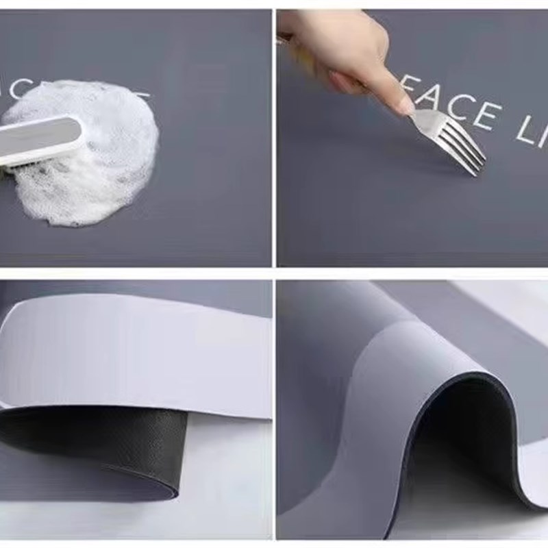 厨房地垫防滑防油可擦免洗专用脚垫子家用长条防水矽藻泥吸水地毯