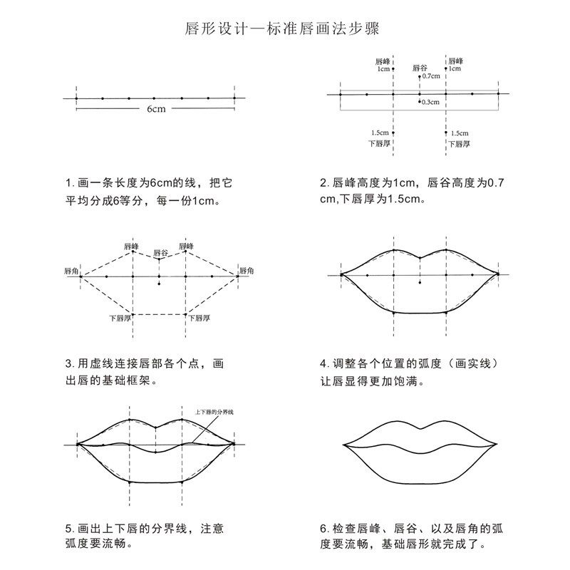 初学眉毛练习本化妆眉形眉型入门新款线条眉临摹册眉眼唇教学本