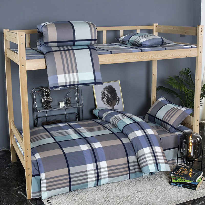 北京地区学生宿舍三件套被套纯棉全棉六件套床单单人寝室床上用品