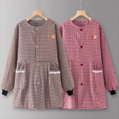 罩衣大人围裙厨房家用2024新款 女纯棉可爱做饭防油工作服上班专用