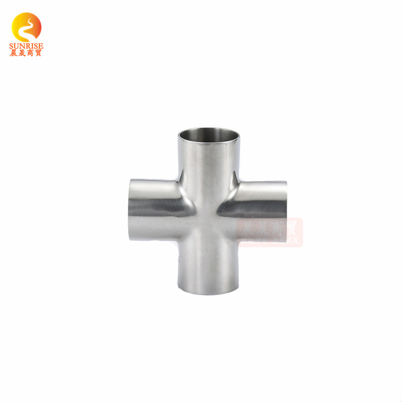 304不锈钢焊接四通接头 316L十字通弯管等径变径弯头管件管子定制