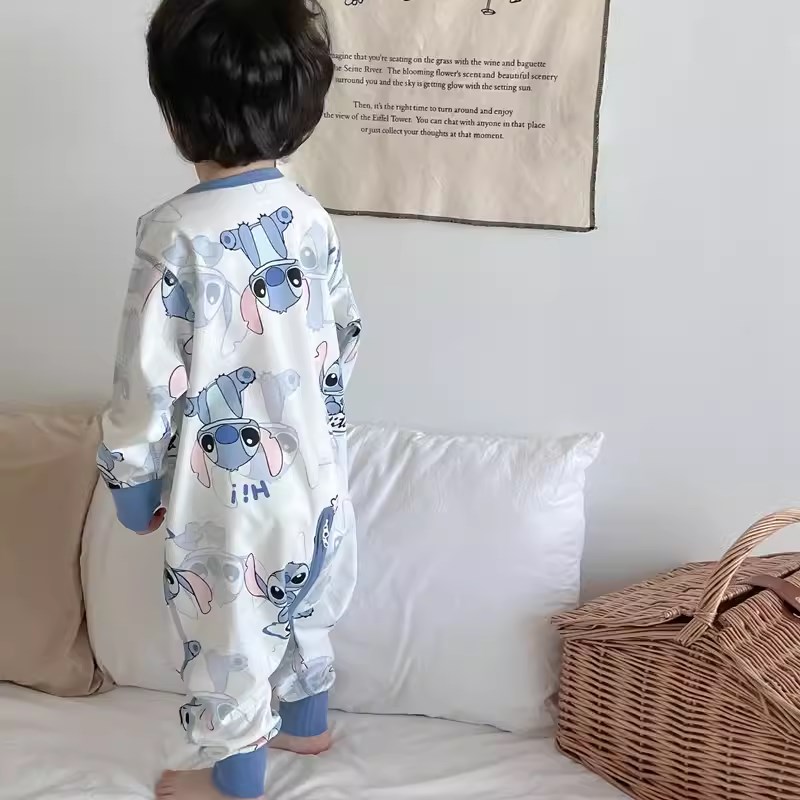 儿童纯棉四季睡袋男童女童法兰绒珊瑚绒分腿睡衣连体衣保暖防踢被