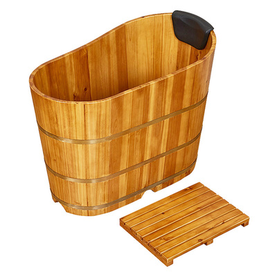 泡澡桶浴桶木桶实木家用小户型泡浴坐浴成人浴缸沐浴桶全身洗澡盆