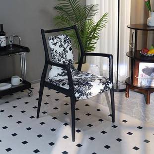 螳螂椅中古风实木餐椅设计师椅子现代艺术复古扶手单椅家用主人椅