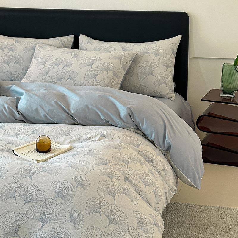 三层纱纯棉全棉床上四件套2025新款轻奢加厚被套床单床品四季通用