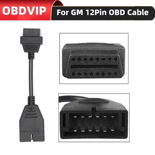 For GM 12pin to OBD1 to OBD2 16 Pin connector 通用转换连接线