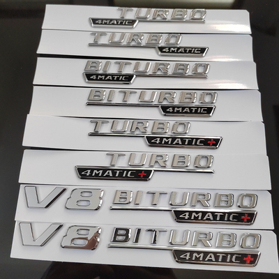 适用奔驰原厂宾士Benz侧标V8 biturbo 4matic+车标63四驱车贴AMG