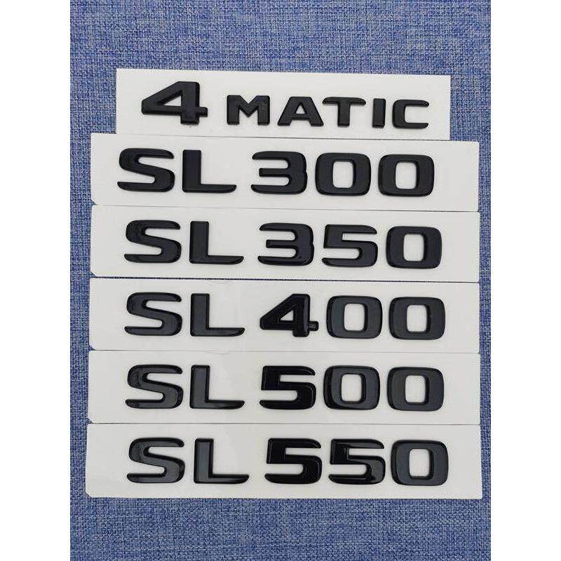 适用奔驰SL级SL63 AMG SL300 350 400改装550车标500后4MATIC尾标