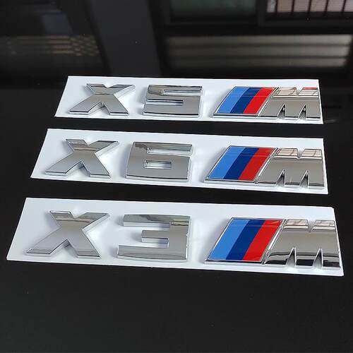 适用X6M原厂x3宝马m车标贴x5宝马X5M后车贴X3M尾标运动x6改装标志
