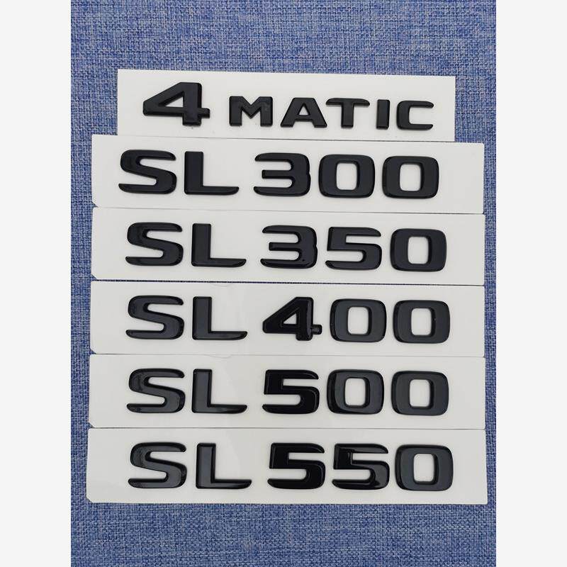 适用奔驰SL级SL63 AMG SL300 350 400改装550车标500后4MATIC尾标