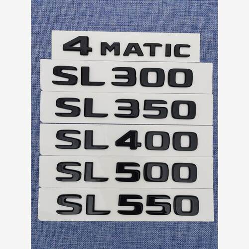 适用奔驰SL级SL63 AMG SL300 350 400改装550车标500后4MATIC尾标