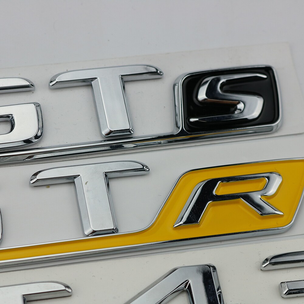 适用奔驰43改装GTS车标GTR后GT50尾标53字AMG标侧标GT63S标贴标志