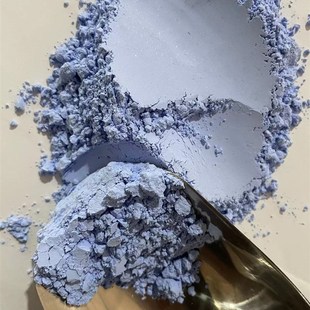白翠末 岩彩浅翠蓝100克颜料矿物颜料目100目200目壁画天蓝色