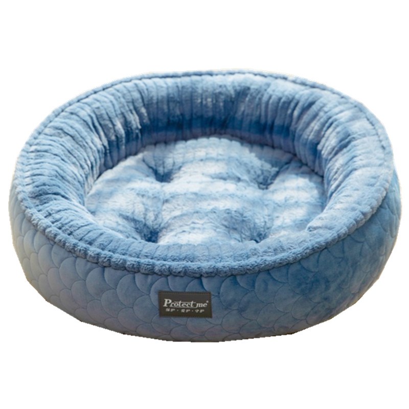 秋冬保暖小型中型大型犬泰迪柯基毛绒圆形狗窝猫窝
