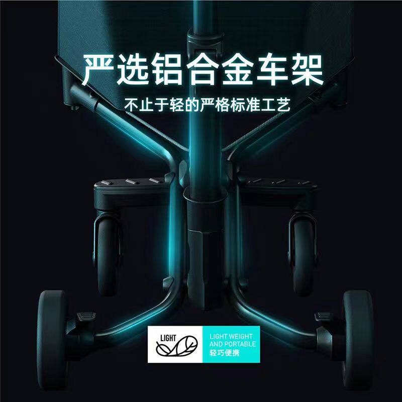 小虎子溜娃神器轻便摺叠大童宝宝外出推车儿童1一6岁遛娃旅行伞车