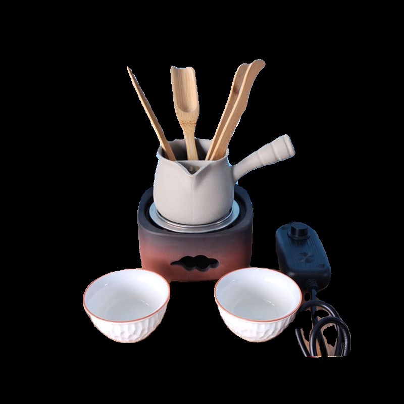 罐罐茶煮茶器便携复古炉丝渐变色温控开关电陶炉耐高温玻璃片套装