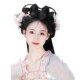 汉服假发古风懒人一体式 头饰明制假发髻盘发发包发箍全头套女 古装