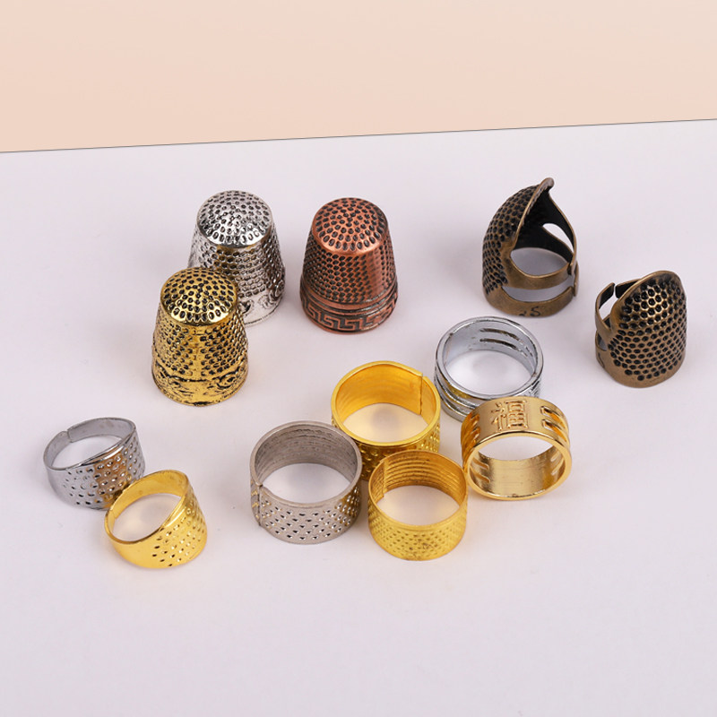 顶针指套加厚可调节家用居家手缝十字绣顶针器结婚针箍缝纫工具