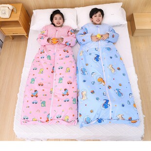 儿童睡袋学生午睡春秋冬款成人家用冬季超厚中大童防踢被加厚加绒