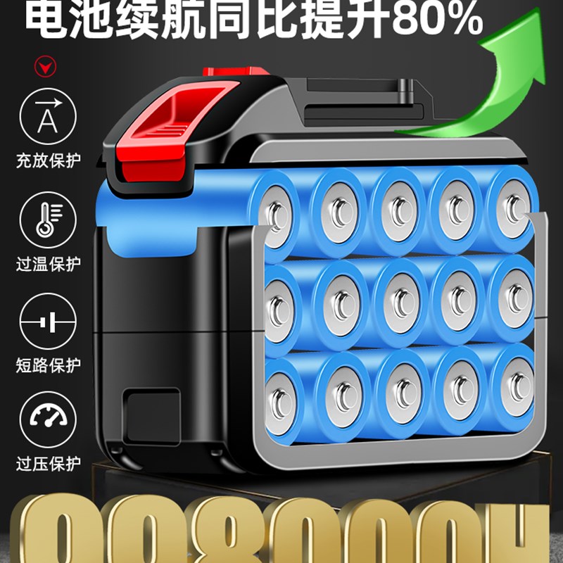 大扭力无刷电动扳手锂电冲击扳手架子工木工电动工具强力汽修风炮