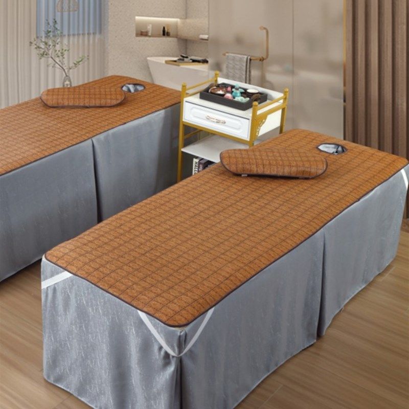 美容床凉席透气按摩床足疗冰藤席美容院专用床垫席子推拿床送枕套,床上用品,藤席,淘宝优惠券,粉丝福利购,淘宝优惠卷