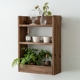 隔层收纳架 饰置物柜复古挂式 润家家居日式 实木上墙壁柜客厅绿植装
