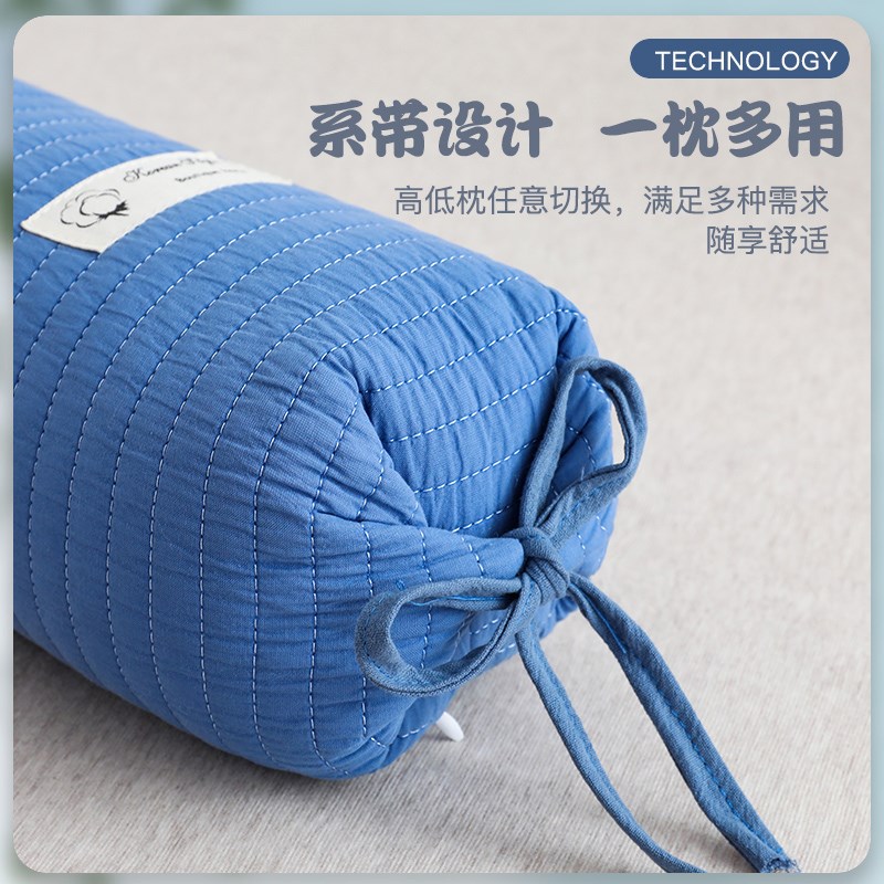 艾洛琳圆柱枕头成人护颈椎枕荞麦皮硬枕芯艾草薰衣草助睡眠糖果枕