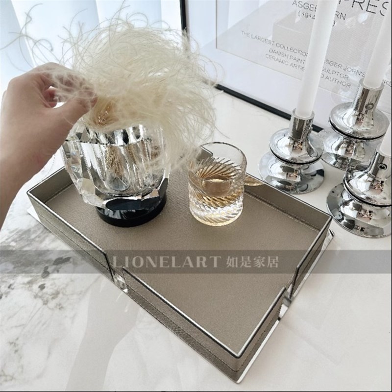 如是托盘不锈钢收纳托盘客厅吧台餐桌玄关收纳礼品礼物