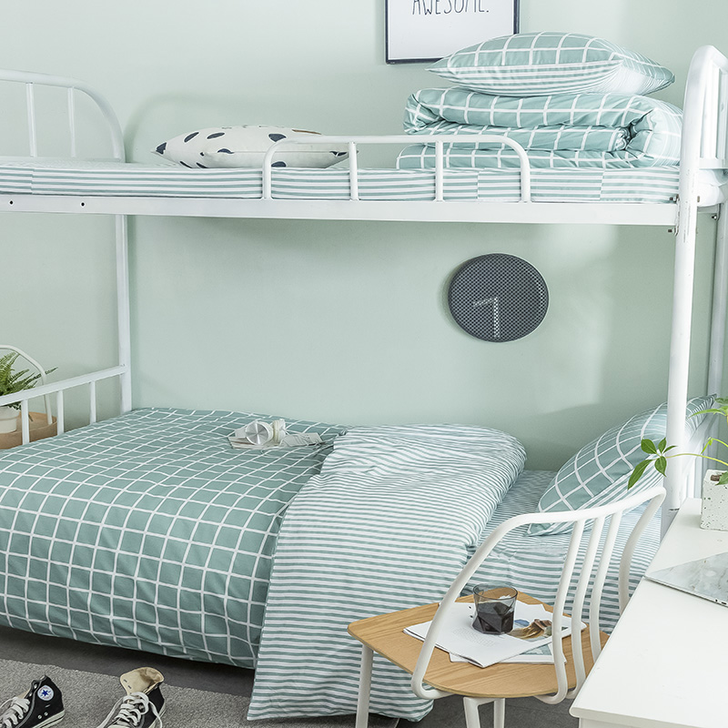 大学生宿舍床上用品三件套全套纯棉被套0.9m床单人1.2米被褥套装