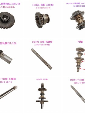 常州丹东大河立钻Z5140/Z5150主轴箱电机变速齿轮 花键轴立钻配件