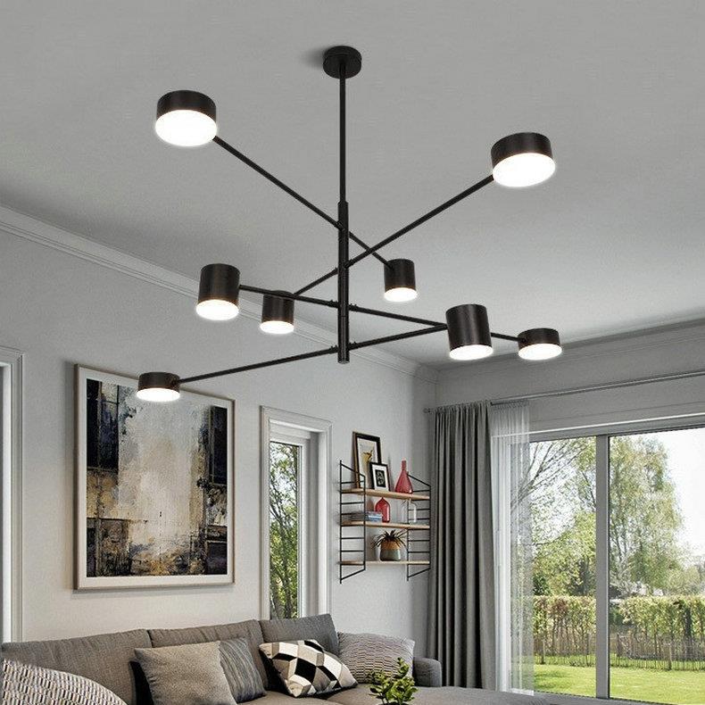 led灯北术欧风格简尚约现代时吊灯客厅灯WMD1205个性灯具创意设计