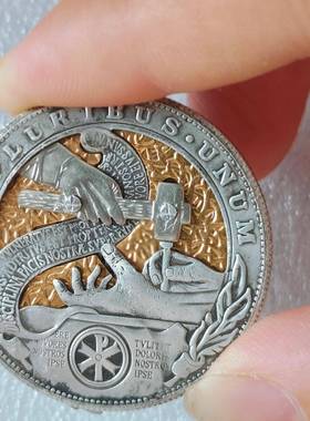 带FLM机制关手工活动机霍术博镍币救世主马之手罗布廷艺收藏创意