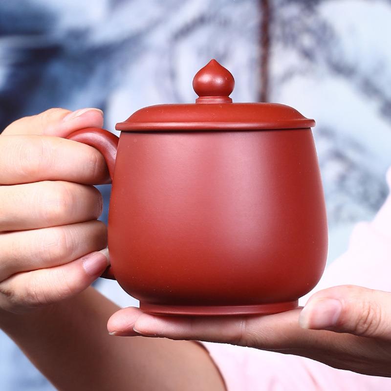 宜FXH兴大红袍紫砂杯尖茶珠代办公室喝杯送礼礼品一件发厂家直销