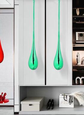 售楼处展厅CFK酒店大堂吊装水滴雕塑板轻奢电挂业饰商中心样间饰