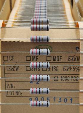 厂家直2销W电阻±5%0.1Ω-SYJZ100Ω编带无线绕电阻3W感保险电阻