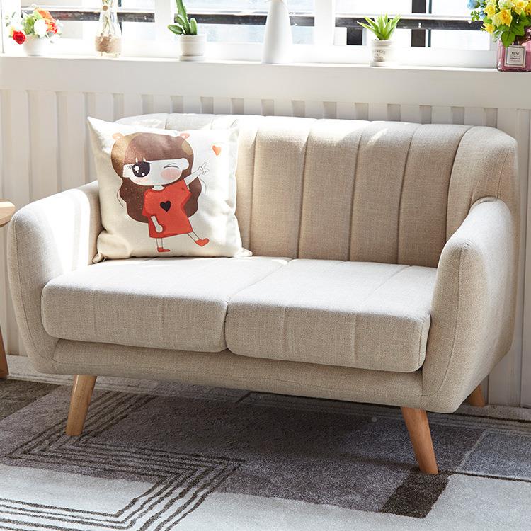 北欧卧室厅阳台双人户37138沙发二人三人人位简约客小型网红布艺