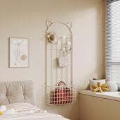 油风壁奶挂衣帽上THI架衣架家用卧室墙置服物架简约现代衣收纳挂