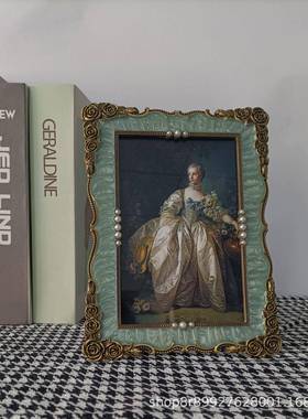 欧式AP1096寸，7金属相框,儿童相家庭摆，件装饰框点寸缀