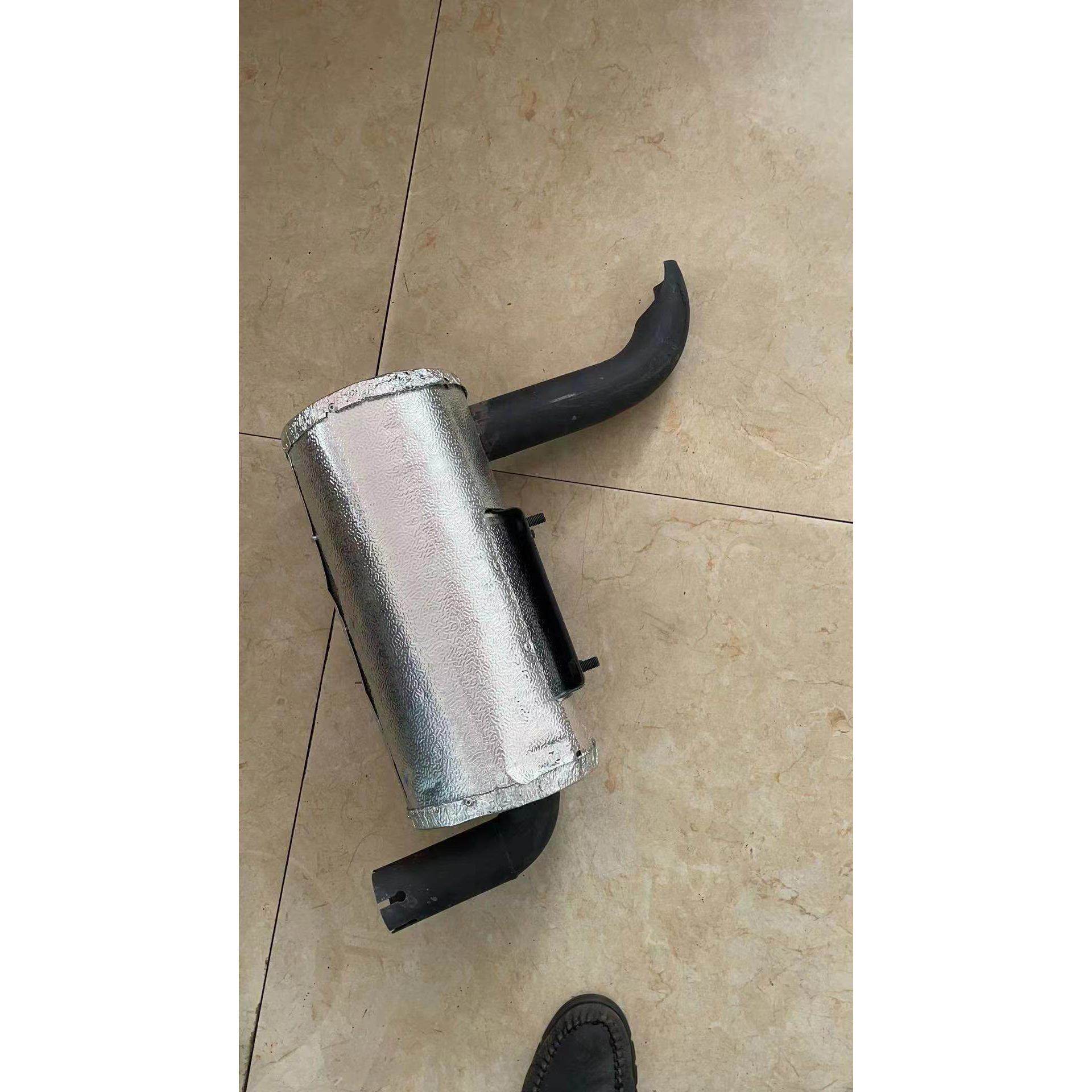 明宇原厂消音器带防火棉消音器消音器 排烟管排气管明宇装载机