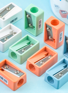 得力卷笔刀VB155小学生用手动迷你铅笔刀大口径长刀片削笔刀文具