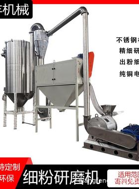 强丰胶凝淀粉超细磨粉机 钛白粉粉碎机 木料木片边角料打碎机