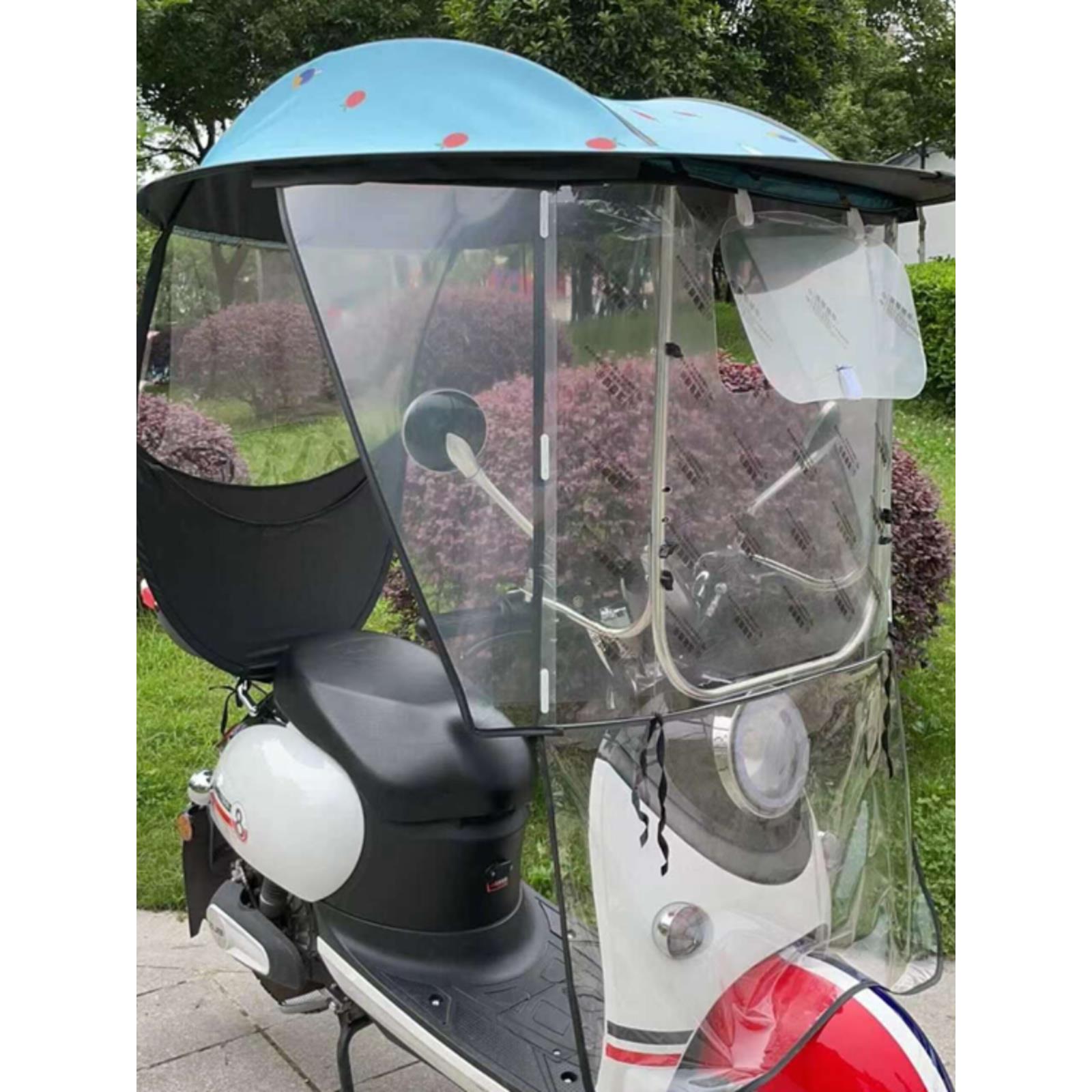 顶电动车棚防车水摩托车雨棚洛哥配件雨棚单独立卖电瓶防晒遮阳雨