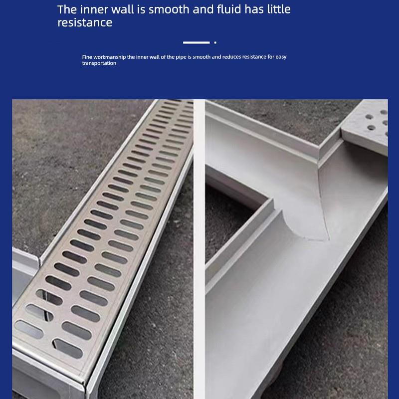 u型院槽排水型沟盖板玻璃钢成u槽品花园户外庭院子下水道TTR定制