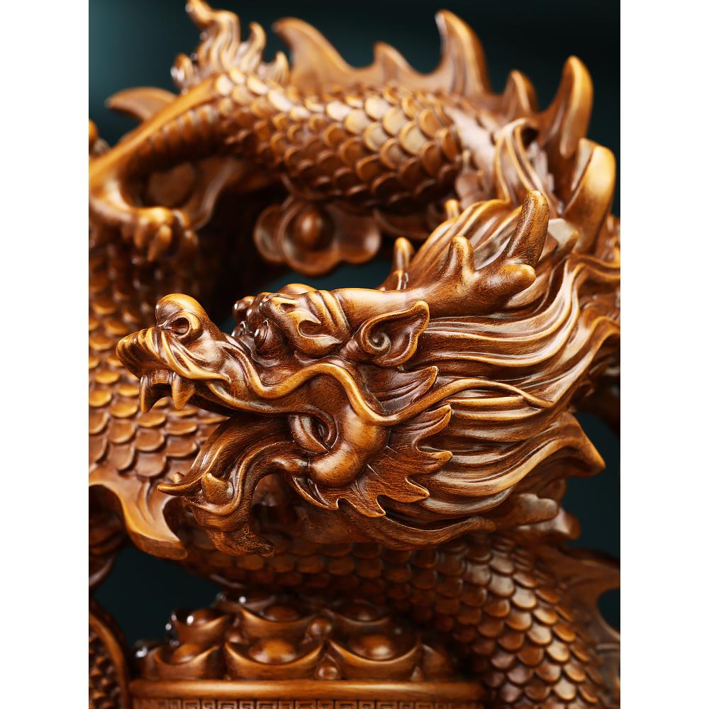 财宝富兴隆招财BJ202405龙鼎摆件铺聚盆三足客厅办公室酒柜装饰店