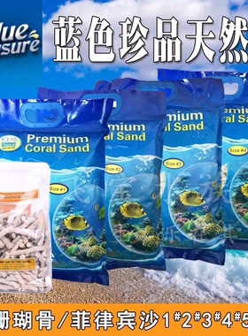 蓝色珍品海缸造景珊瑚沙海沙菲律宾沙子天然鱼缸底砂海砂珊瑚骨石