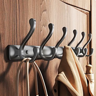 挂钩上墙打孔一排式柜边浴室洗手间瓷砖毛巾勾墙上挂衣钩打孔高档