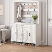 厅鞋 柜ENM衣帽架一墙体架家门口大容量置用物架客玄关柜入户靠鞋